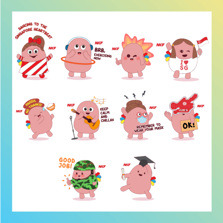 NKF Kidney Sticker Pack 2 0 The National Kidney Foundation NKF 